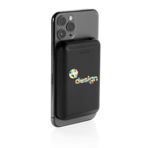 Powerbank 5000 mAh publicitaire avec chargeur magnétique sans fil 5W