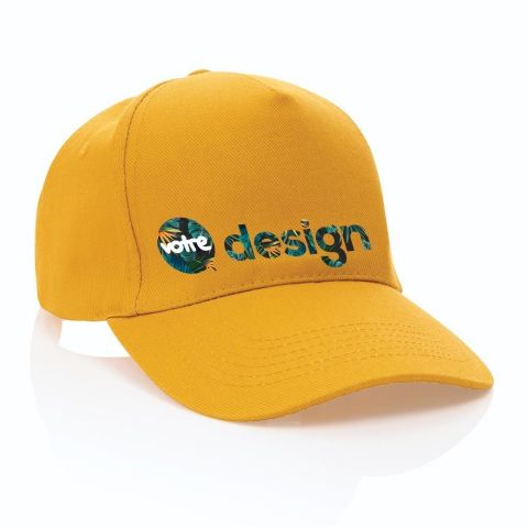 Casquette publicitaire 5 panneaux en coton recyclé 280gr IMPACT