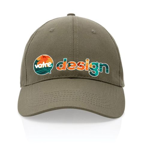Casquette publicitaire 6 panneaux en coton recyclé 190gr IMPACT