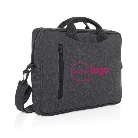 Sacoche ordinateur personnalisée 15,4'' en coton recyclé AWARE™ - Laluka