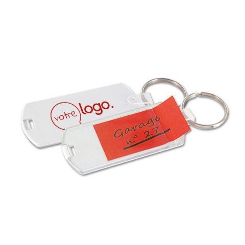 Porte-clés porte-étiquette personnalisé