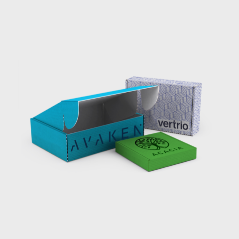 Impression boîte d'expédition à rabat publicitaire