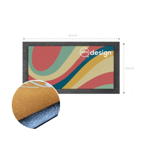 Tapis de comptoir personnalisé Premium Bar 43,4x23,4cm