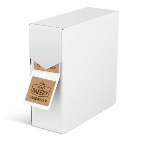 Autocollants kraft publicitaire