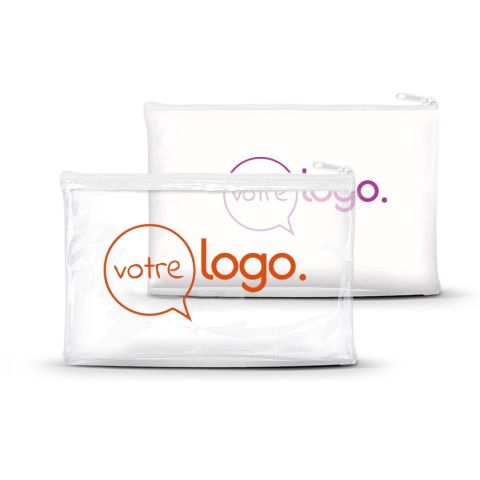 Trousse de voyage publicitaire transparente