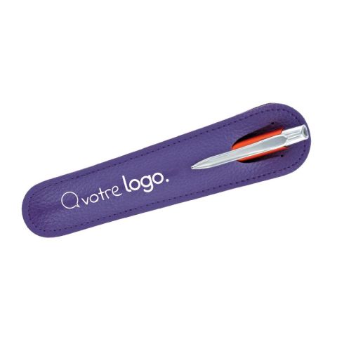 Étui PVC publicitaire pour un stylo - Lychee