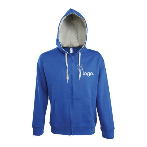 Veste zippée homme biclore à capuche doublée constrastée personnalisée SOUL