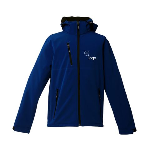 Softshell publicitaire à capuche amovible homme ZAGREB