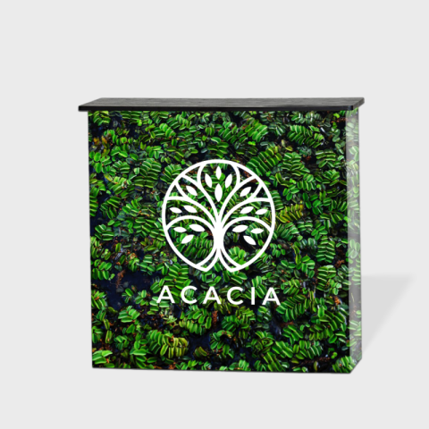 Comptoir droit avec étagère personnalisable