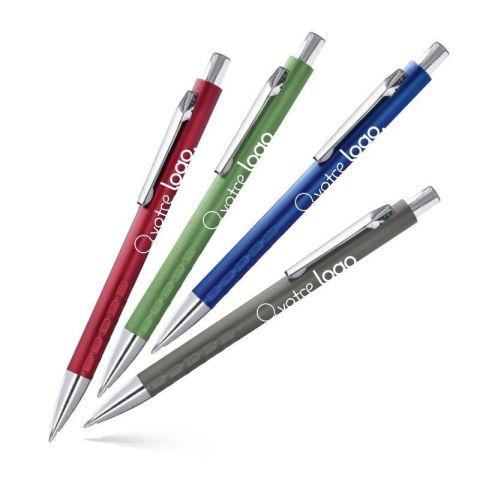 Stylo à bille en aluminium de couleur publicitaire