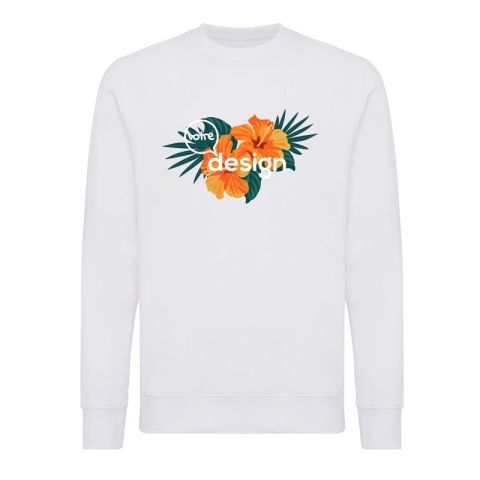 Sweater publicitaire à col rond léger en coton recyclé - Iqoniq Etosha