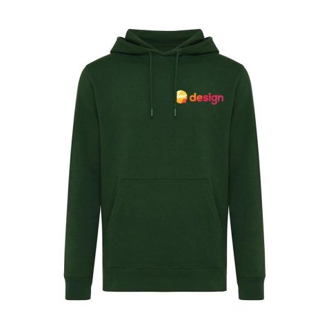 Sweater publicitaire à capuche léger en coton recyclé - Iqoniq Rila