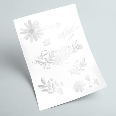 Tatouage publicitaire métallisé 21x15cm