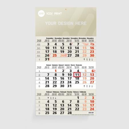 Calendrier 3 mois personnalisable