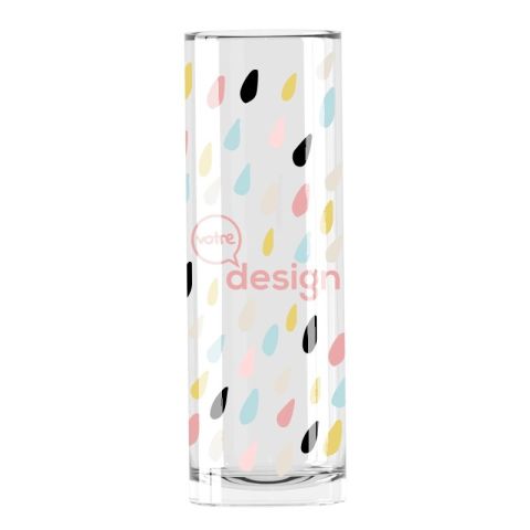 Verre transparent Tubo Long Drink personnalisé