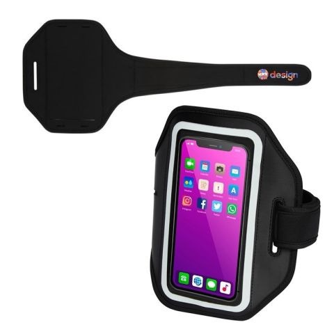 Bracelet réfléchissant pour smartphone avec étui transparent personnalisé - Haile