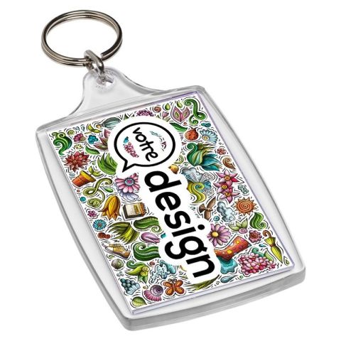 Grand porte-clés publicitaire L4 Orca