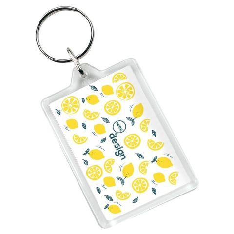 Porte-clés personnalisé C1 rectangulaire - Vito