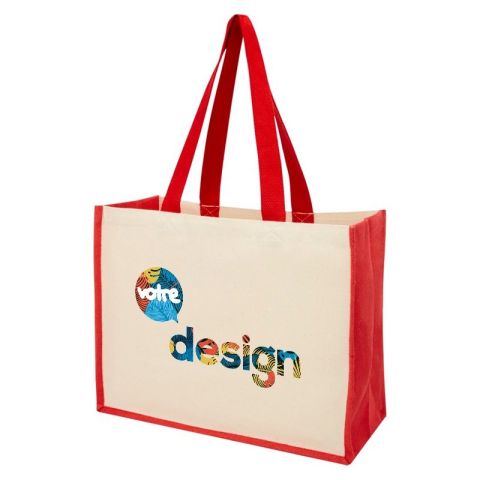 Sac Varai 320 g/m² en toile et jute 23L publicitaire