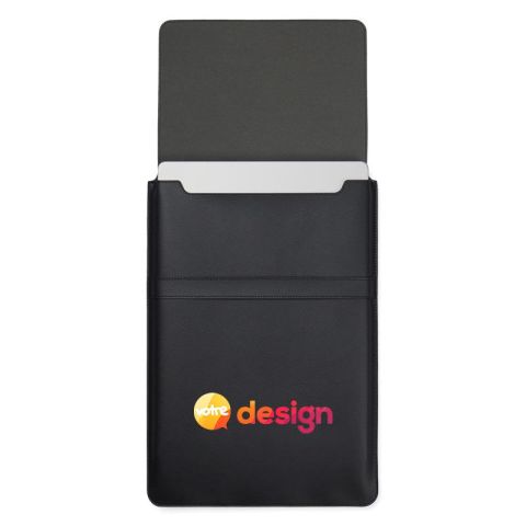 Housse d'ordinateur portable Timo personnalisée en polyester recyclé RCS