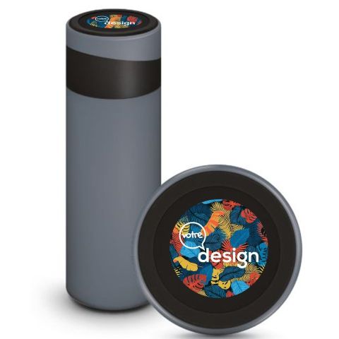 Gourde isotherme 40 cl publicitaire et support de téléphone