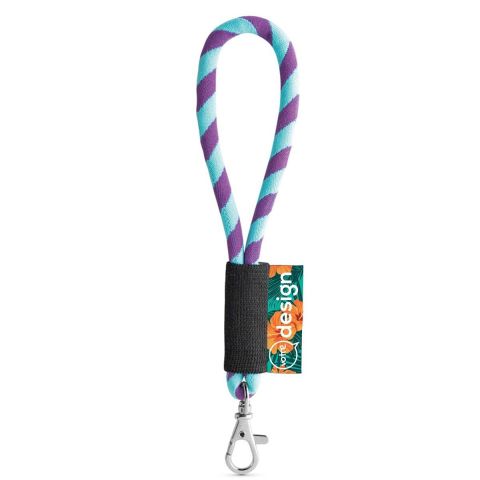 Porte clé Lanyard personnalisé Tube Short Set. - ø8x175mm