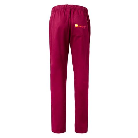 Pantalon personnalisé en sergé avec taille élastiquée et poche arrière