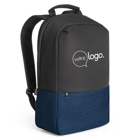 Sac à dos personnalisé antivol en polyester recyclé avec compartiment ordinateur - GENOA BPACK