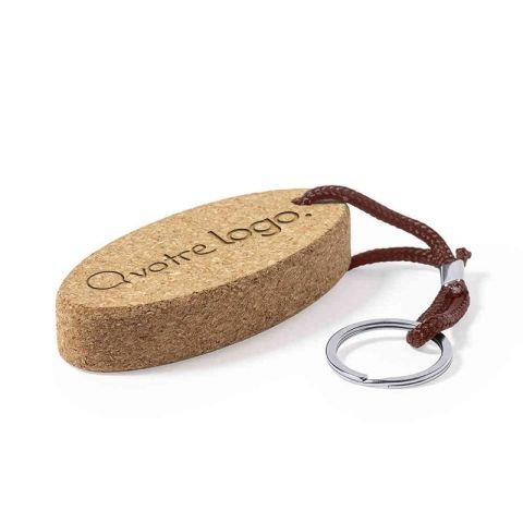 Porte clé publicitaire en liège Cruffid