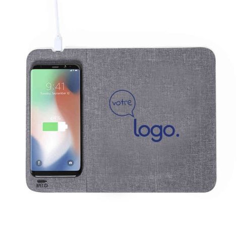 Tapis de souris et chargeur publicitaire Kimy
