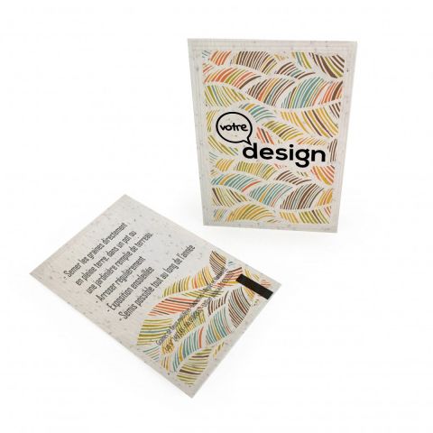 Sachet de graines personnalisé en papier vegetal – 100 x 150 mm