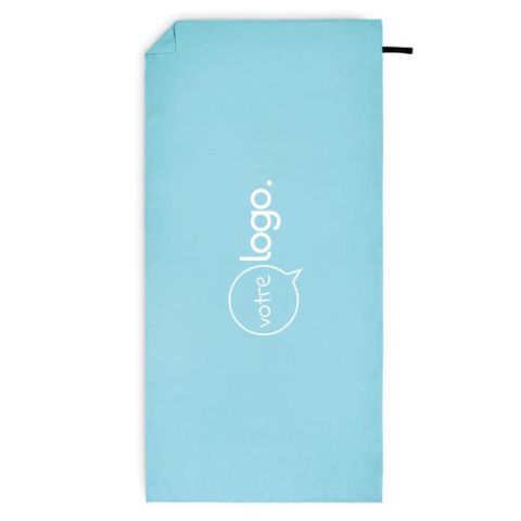 Serviette de sport/de plage personnalisée en microfibre velours double face