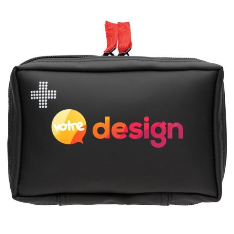 Trousse de secours de luxe personnalisée en nubuck-PU déperlant avec accessoires