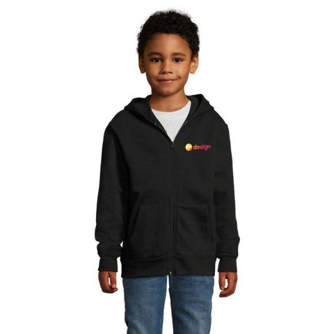 Veste zippée à capuche enfant personnalisée SOL'S STONE KIDS