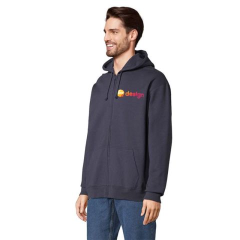 Veste zippée unisexe SOL'S CARTER personnalisée en coton a capuche 280gr/m²