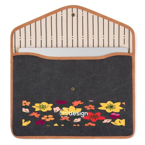 Pochette pour ordinateur portable Bosler personnalisée en toile recyclée et PU