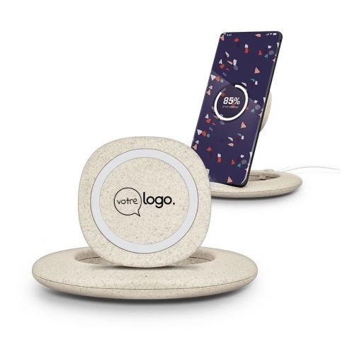 Chargeur personnalisé par induction rapide 10W & support de téléphone