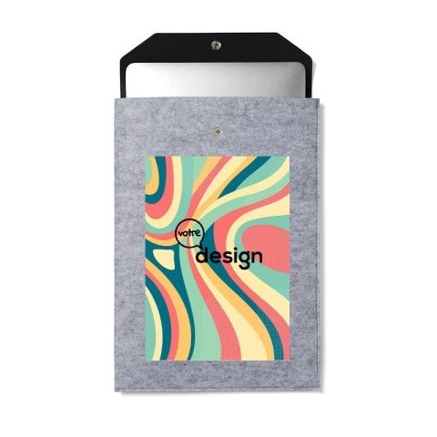 Pochette publicitaire pour ordinateur 14 en feutre GRS Albon VINGA