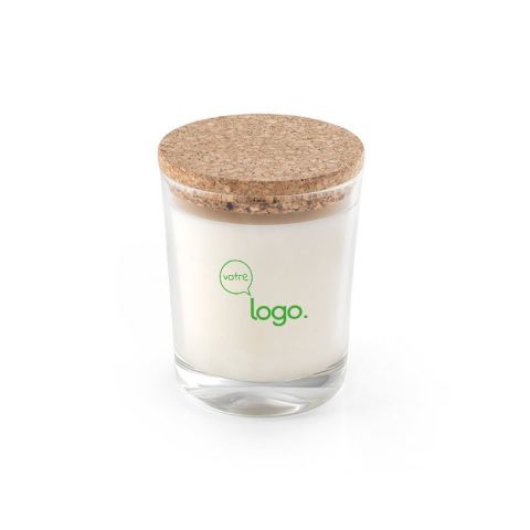 Bougie parfumée dans un verre publicitaire - ZEN 180.