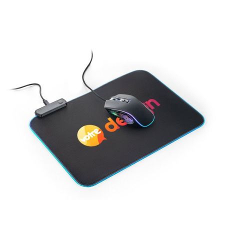 Tapis de souris avec base en caoutchouc publicitaire - THORNE MOUSEPAD RGB.