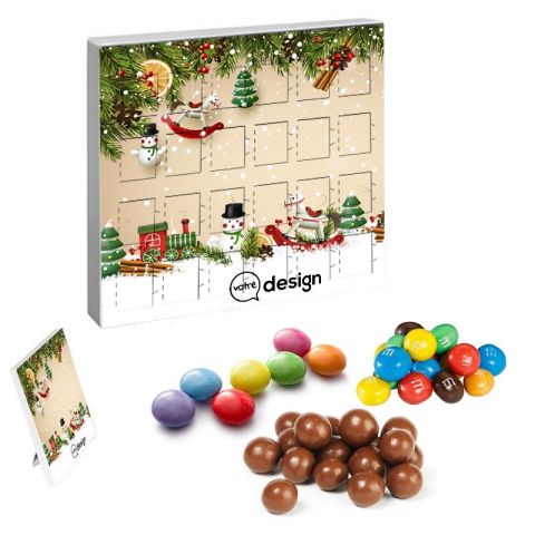Calendrier de l'Avent personnalisé mini écologique