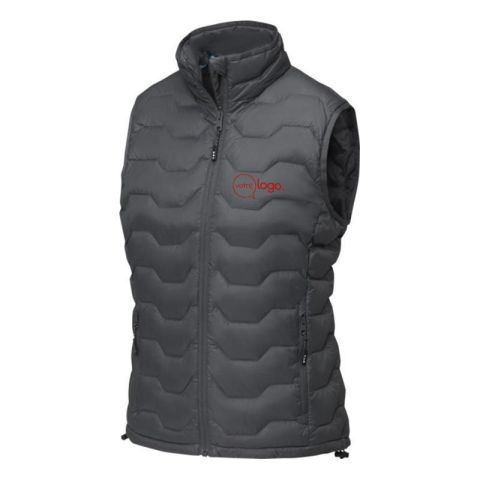 Bodywarmer isotherme Epidote recyclé certifié GRS pour femme publlicitaire
