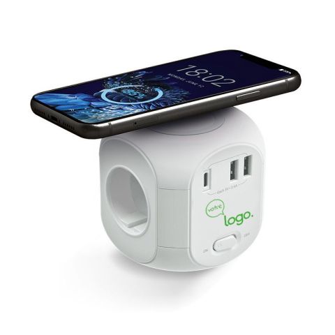 CUBE publicitaire MULTIPRISE AVEC INDUCTION