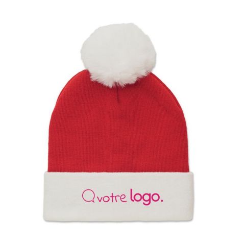 Bonnet de Noël tricoté personnalisé MENSA