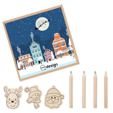 Décorations en bois à dessiner publicitaire FUNCOOL