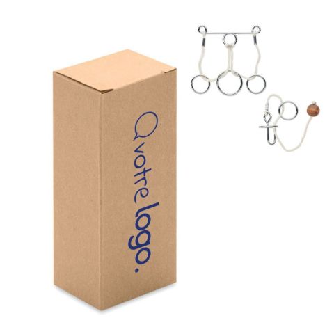 Jeu de 2 casse-tête en métal publicitaire CONNECTION