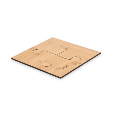 Lot de 4 sous-verres puzzle publicitaire - LEPY