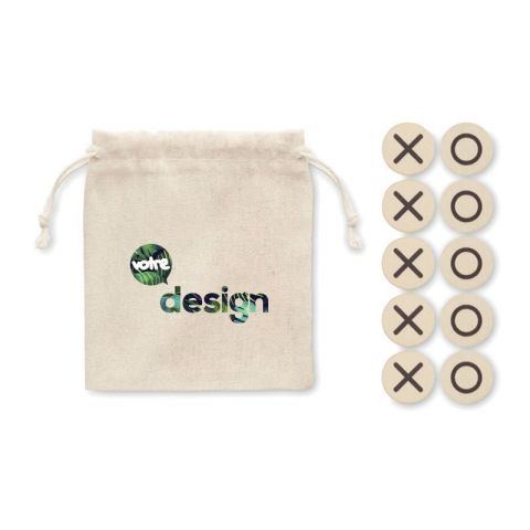 Jeu de morpion en bois publicitaire - TOPOS