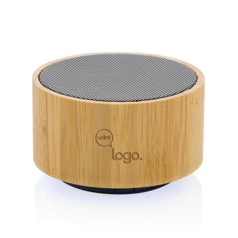 Enceinte personnalisé 3W en bambou FSC® et ABS RCS