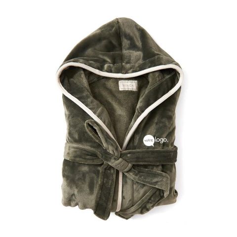 Peignoir de luxe en peluche publicitaire - VINGA Louis